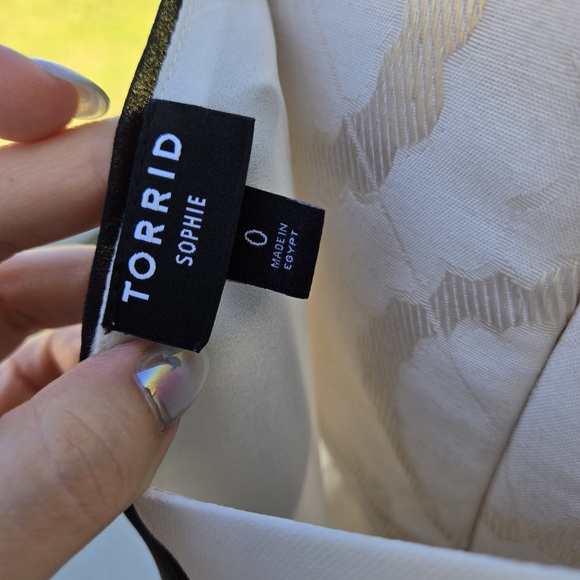 Torrid Sophie Swing Cami In Black And White Stripe, Size 0X - Picture 8 of 9